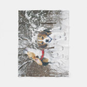 Couverture d'ouatine de chiots de beagle de neige (Devant)