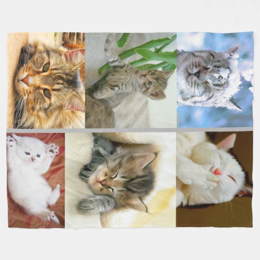 Couverture d'ouatine de collage de chat (Devant (Horizontal))