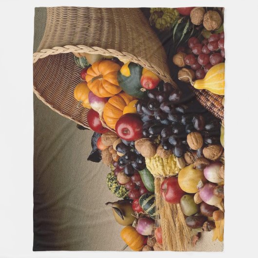 Couverture d'ouatine de corne d'abondance (Devant)