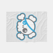 Couverture d'ouatine de crâne de pirate de Kawaii (Devant (Horizontal))