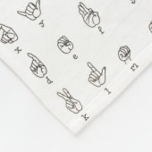 Couverture d'ouatine de diagramme d'ASL (Coin)