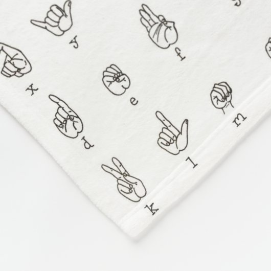 Couverture d'ouatine de diagramme d'ASL (Coin)