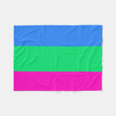 Couverture d'ouatine de drapeau de Polysexual (Devant (Horizontal))