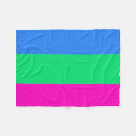 Couverture d'ouatine de drapeau de Polysexual (Devant (Horizontal))