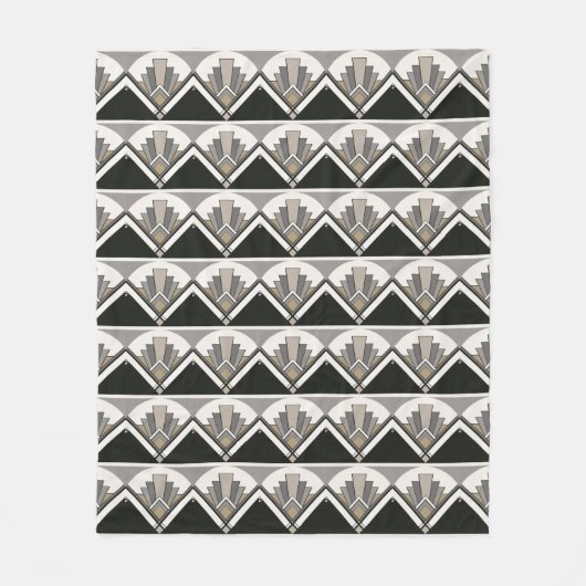 Couverture d'ouatine de fan d'art déco (Devant)