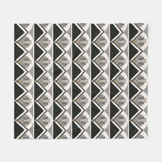 Couverture d'ouatine de fan d'art déco (Devant (Horizontal))