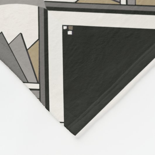 Couverture d'ouatine de fan d'art déco (Coin)