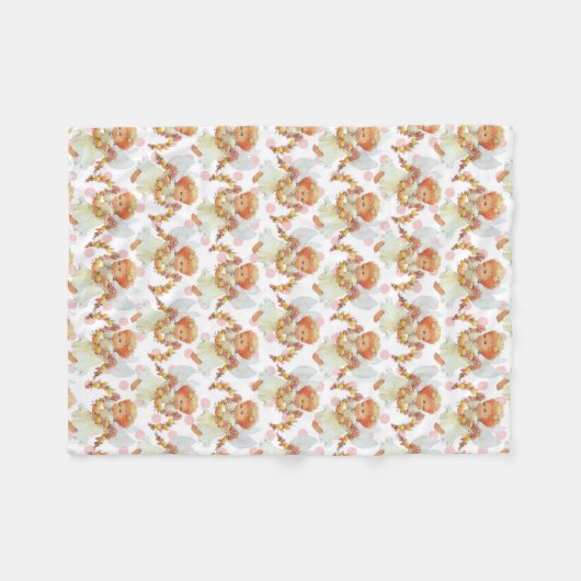 Couverture d'ouatine de fille d'ange de bébé (Devant (Horizontal))