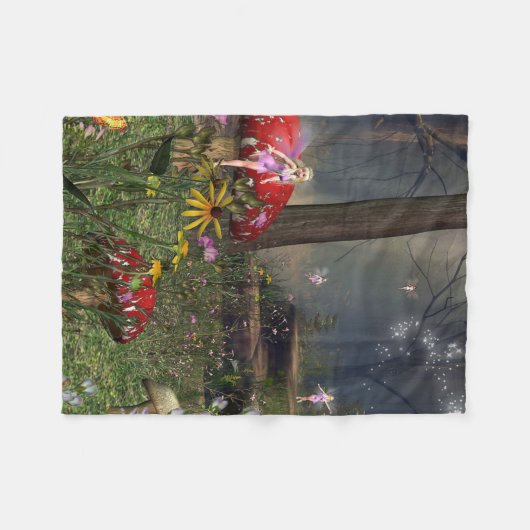 Couverture d'ouatine de forêt de féerie (Devant (Horizontal))