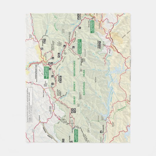 Couverture d'ouatine de Great Smoky Mountains (Devant)