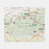 Couverture d'ouatine de Great Smoky Mountains (Devant (Horizontal))