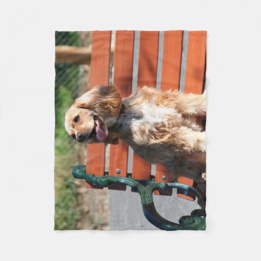 Couverture d'ouatine de jet de chien de cocker (Devant)