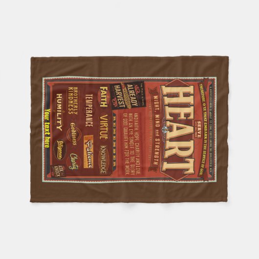 Couverture d'ouatine de LDS. D&C 4" O YE qui (Devant (Horizontal))