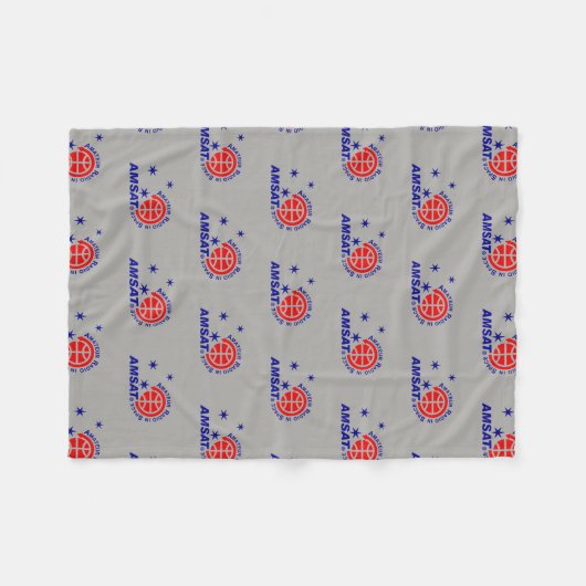 Couverture d'ouatine de logo d'AMSAT (Devant (Horizontal))