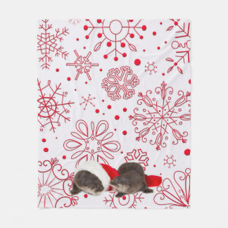 Couverture d'ouatine de loutre de Noël, milieu