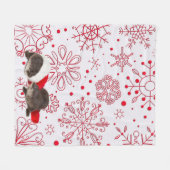 Couverture d'ouatine de loutre de Noël, milieu (Devant (Horizontal))