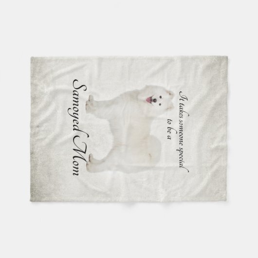 Couverture d'ouatine de maman de Samoyed (Devant (Horizontal))