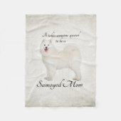Couverture d'ouatine de maman de Samoyed (Devant)
