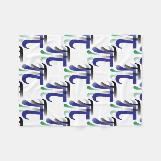 Couverture d'ouatine de maths de symbole de pi (Devant (Horizontal))