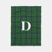 Couverture d'ouatine de monogramme de plaid de (Devant)