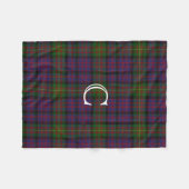 Couverture d'ouatine de monogramme de plaid de (Devant (Horizontal))