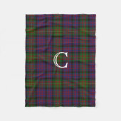 Couverture d'ouatine de monogramme de plaid de (Devant)