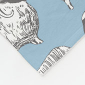 Couverture d'ouatine de motif de bleu de poudre de (Coin)