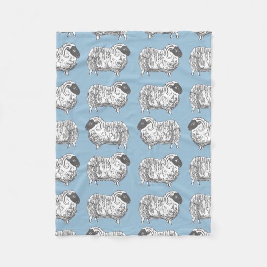 Couverture d'ouatine de motif de bleu de poudre de (Devant)