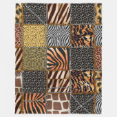 Couverture d'ouatine de patchwork de safari, (Devant)