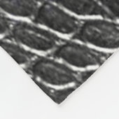 COUVERTURE D'OUATINE DE PEAU D'ALLIGATOR (Coin)