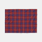 Couverture d'ouatine de plaid de tartan de clan de (Devant (Horizontal))
