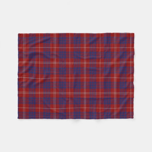Couverture d'ouatine de plaid de tartan de clan de (Devant (Horizontal))