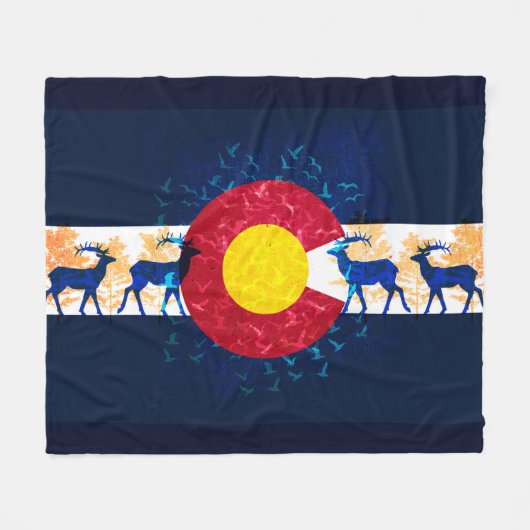 Couverture d'ouatine de scène de nature de drapeau (Devant (Horizontal))