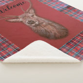 Couverture d'ouatine de Sherpa de mâle de cerfs (3/4)