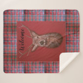 Couverture d'ouatine de Sherpa de mâle de cerfs (Devant (Horizontal))