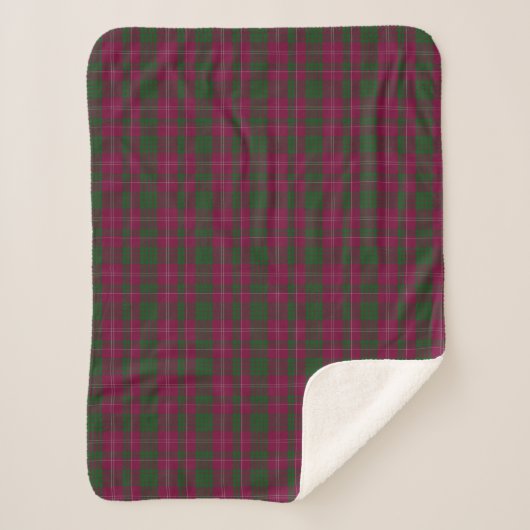 Couverture d'ouatine de Sherpa de plaid de tartan (Devant)