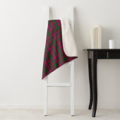 Couverture d'ouatine de Sherpa de plaid de tartan (En situation)