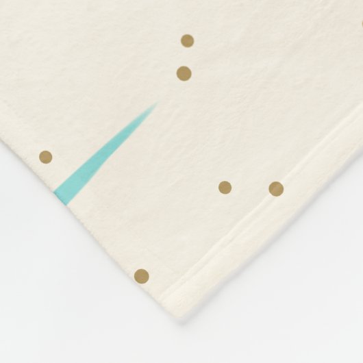 Couverture d'ouatine de Starbursts de turquoise (Coin)