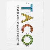 Couverture d'ouatine de TACO, 60" x80 " (Devant)