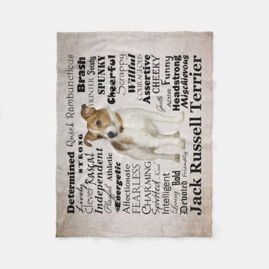 Couverture d'ouatine de traits de Jack Russell (Devant)