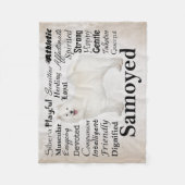 Couverture d'ouatine de traits de Samoyed (Devant)