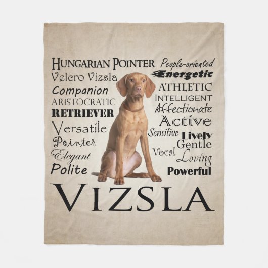 Couverture d'ouatine de traits de Vizsla (Devant)