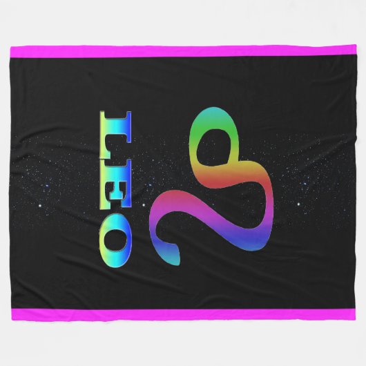 Couverture d'ouatine de zodiaque de Lion (Devant (Horizontal))