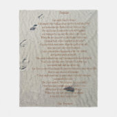 Couverture d'ouatine d'empreintes de pas (Devant)