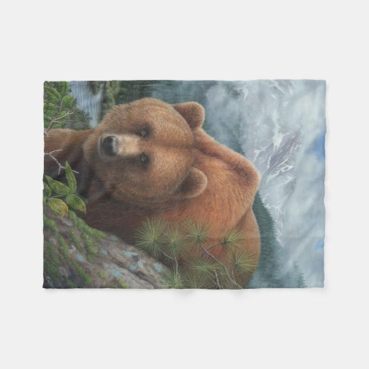 Couverture d'ouatine d'ours gris (Devant (Horizontal))