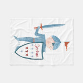 Couverture d'ouatine personnalisée par chevalier (Devant (Horizontal))