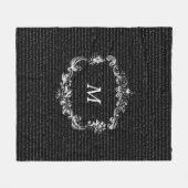 Couverture d'ouatine personnalisée par noir des (Devant (Horizontal))