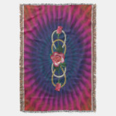 Couverture Double Infinity Roses d'or en argent + votre backg (devant Vertical)