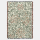 Couverture Douce Chèvre Vintage William Morris Chèvrefeuille (devant Vertical)