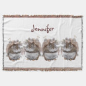 Couverture douce de jet d'écureuils (Devant)